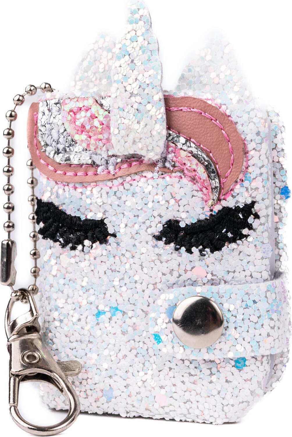 Mini Sparkly Friends Keychain Journal, Unicorn White