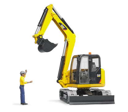 Cat Mini Excavator with worker - Little Pickles Toy Store
