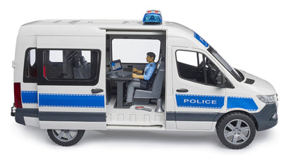 MB Sprinter Police Emergency Vehicle with Lights & Sounds and Policeman - Little Pickles Toy Store