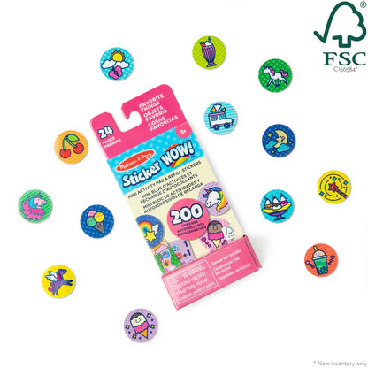 Sticker WOW! Mini Activity Pad & Refill Stickers - Favorite Things