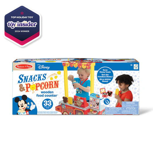Disney Snacks and Popcorn Wooden Food Counter