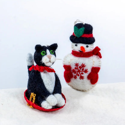 Sledding Kitty Ornament - Little Pickles Toy Store