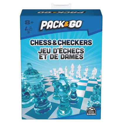 Travel Chess & Checkers Set
