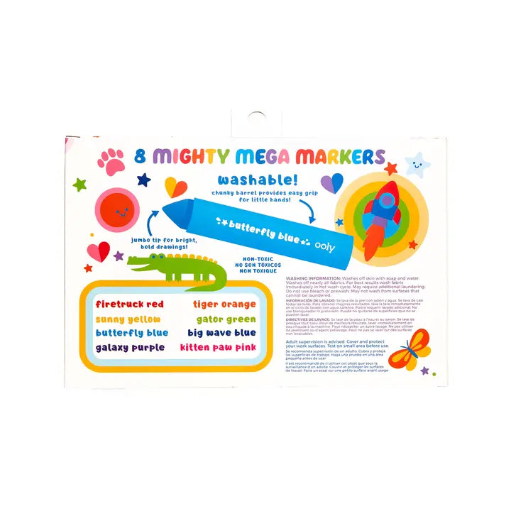 Ooly Mighty Mega Markers - Set of 8