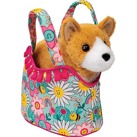 Sunny Smiles Sassy Sak W/Corgi Dog