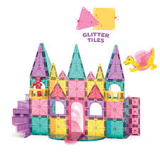Magna-Tiles Castle DLX 48 Piece Set + MicroMags - Little Pickles Toy Store
