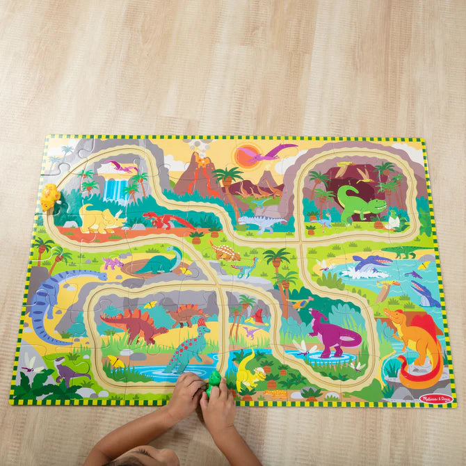 Tracks Floor Puzzle - Dinosaur Chase