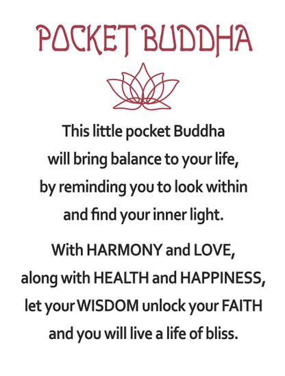 Buddha Pocket Charm - Assorted Colors/Poses