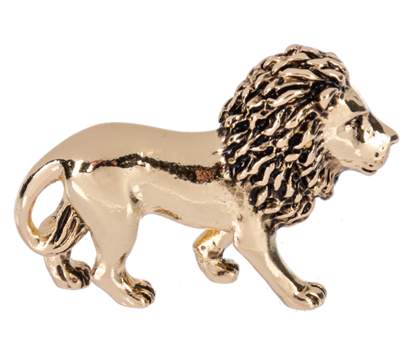 Brave & Courageous Lion Pocket Charm
