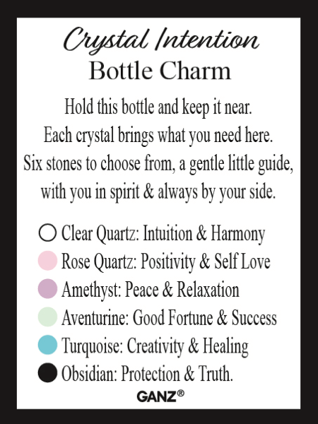 Ganz Crystal Intention Bottle Charm
