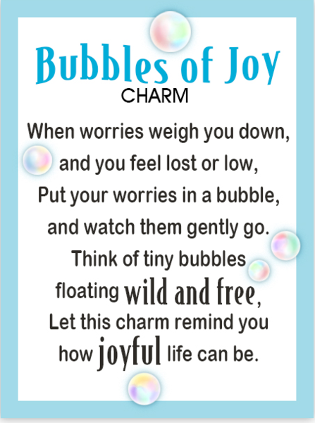 Bubbles of Joy Pocket Charm