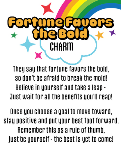 Fortune Favors the Gold Charm