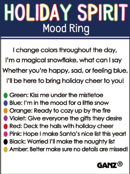 Holiday Spirit Mood ring