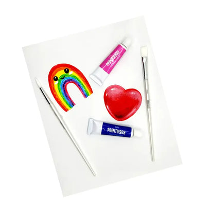 Ooly Paintology Acrylic Paints + 2 Brushes - Classic Colors - Little Pickles Toy Store