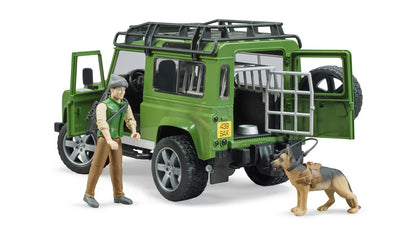 Land Rover Defender with Forester and Dog - Little Pickles Toy Store