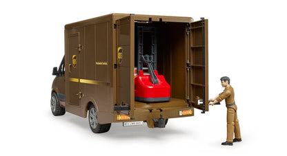 MB Sprinter UPS Truck with Driver and Accessories - Little Pickles Toy Store