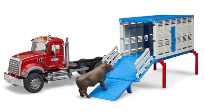 MACK Granite Cattle Transport with Cattle - Little Pickles Toy Store