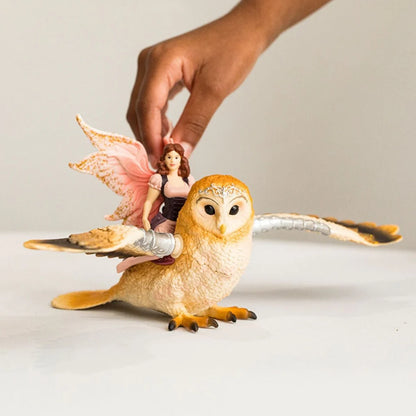 Schleich Fairy in Flight on Glam-Owl - Little Pickles Toy Store