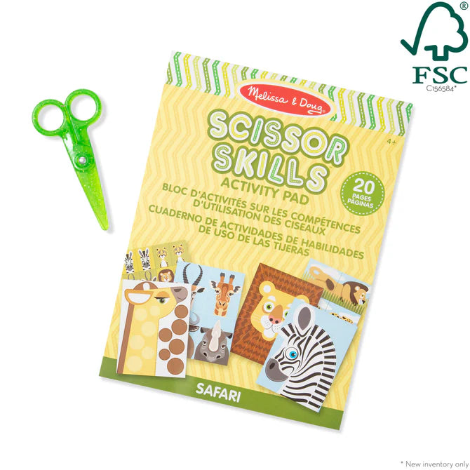 Scissor Skills Activity Pad - Safari