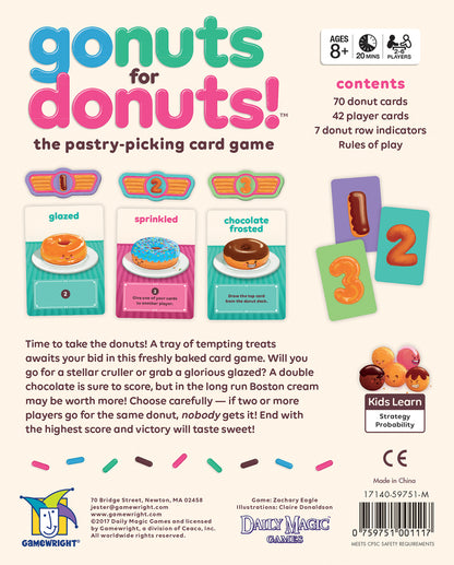 Gamewright Go Nuts for Donuts - Little Pickles Toy Store