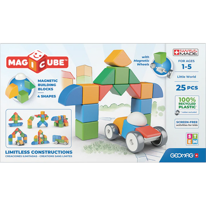 Magic Cube Shapes Recycled Plastic 25 Pieces - Little Pickles Toy Store