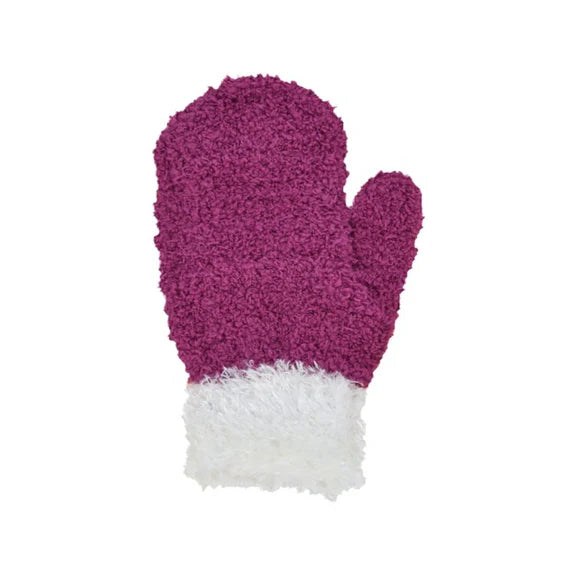 Toddler Microchenille Fuzzy Stretch Mittens