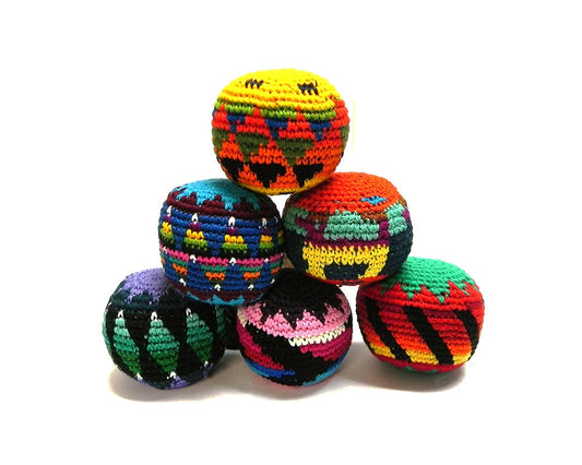 Hacky Sack - Multicolored Crochet Footbag Ball