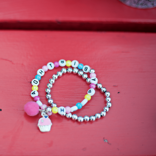 Happy Birthday Bracelet (2 pcs)