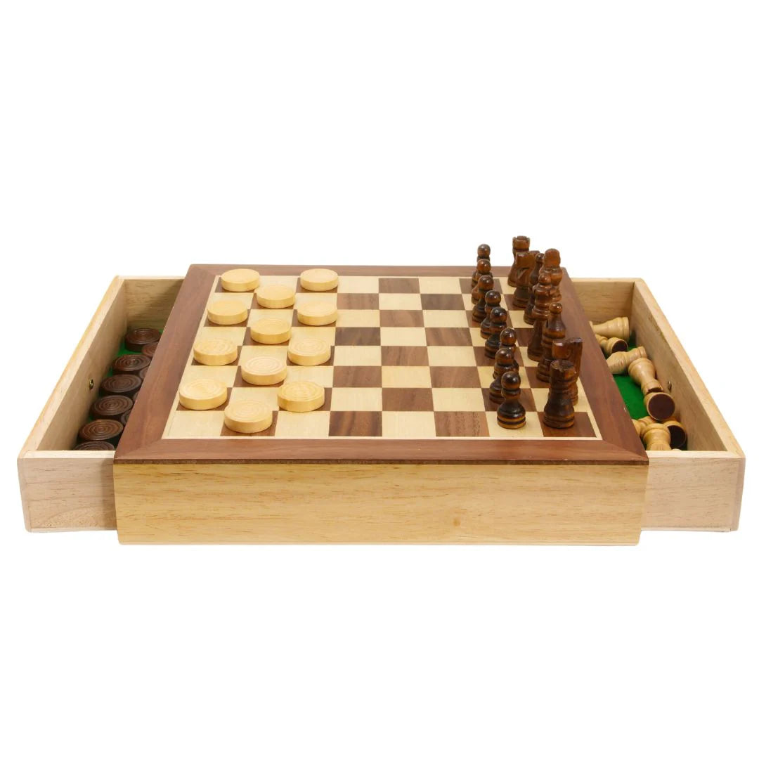 House of Marbles Chess/Checkers Set