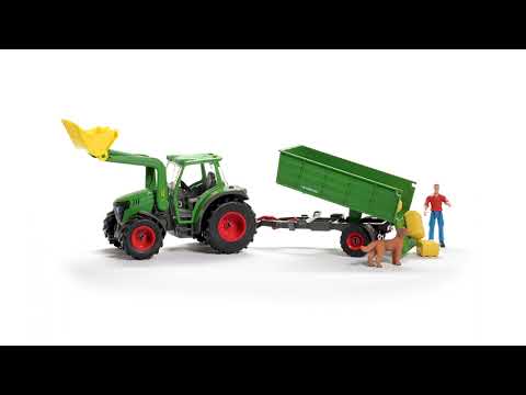 Schleich Farm World Tractor with Trailer
