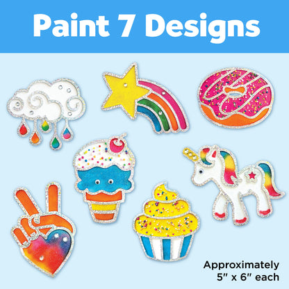 Rainbow Sprinkles Easy Sparkle Window Art - Little Pickles Toy Store