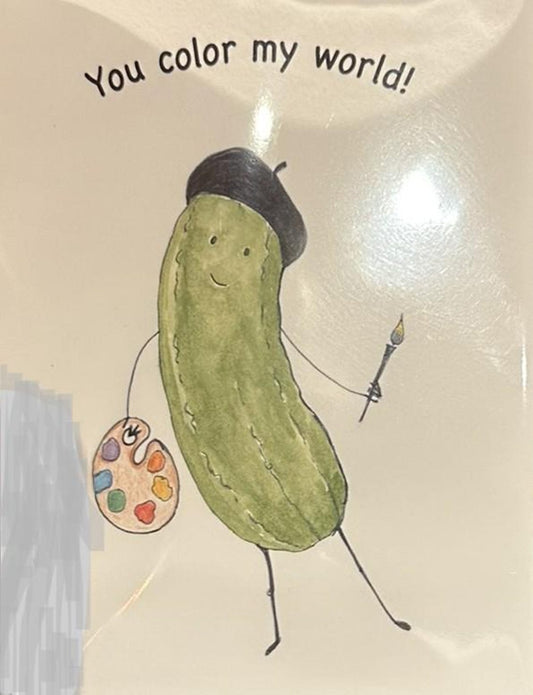 You color my world! Greeting Card