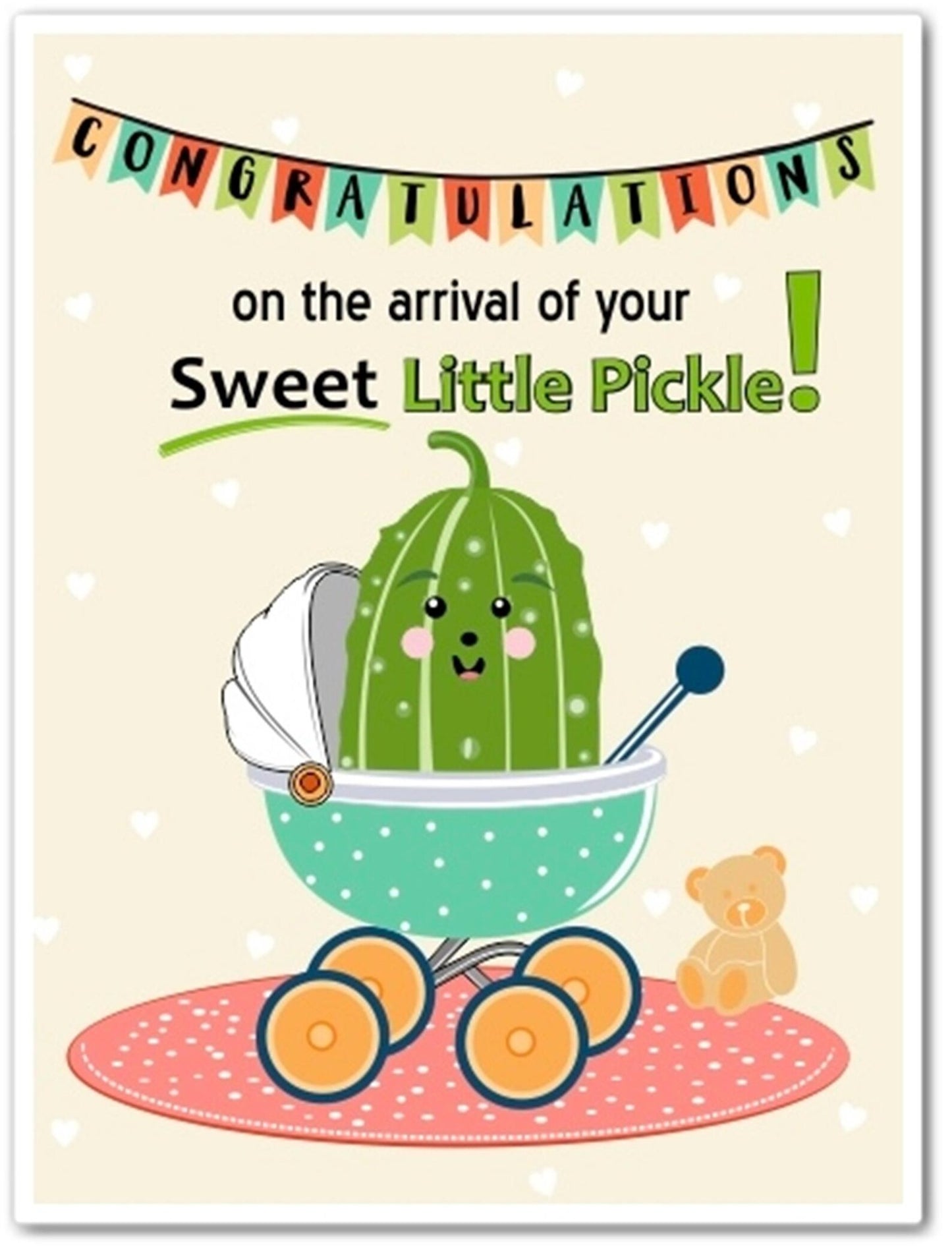 Sweet Little Pickle Congratulations Card