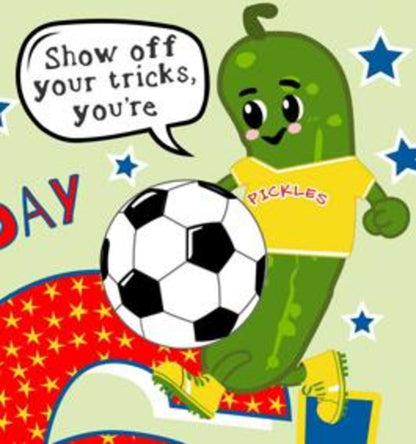Little Pickles # 6 Birthday Card - Boy Pickle