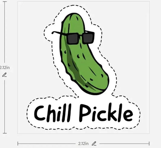 Chill Pickle Sticker 2"