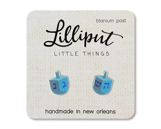 Lilliput Dreidel Earrings