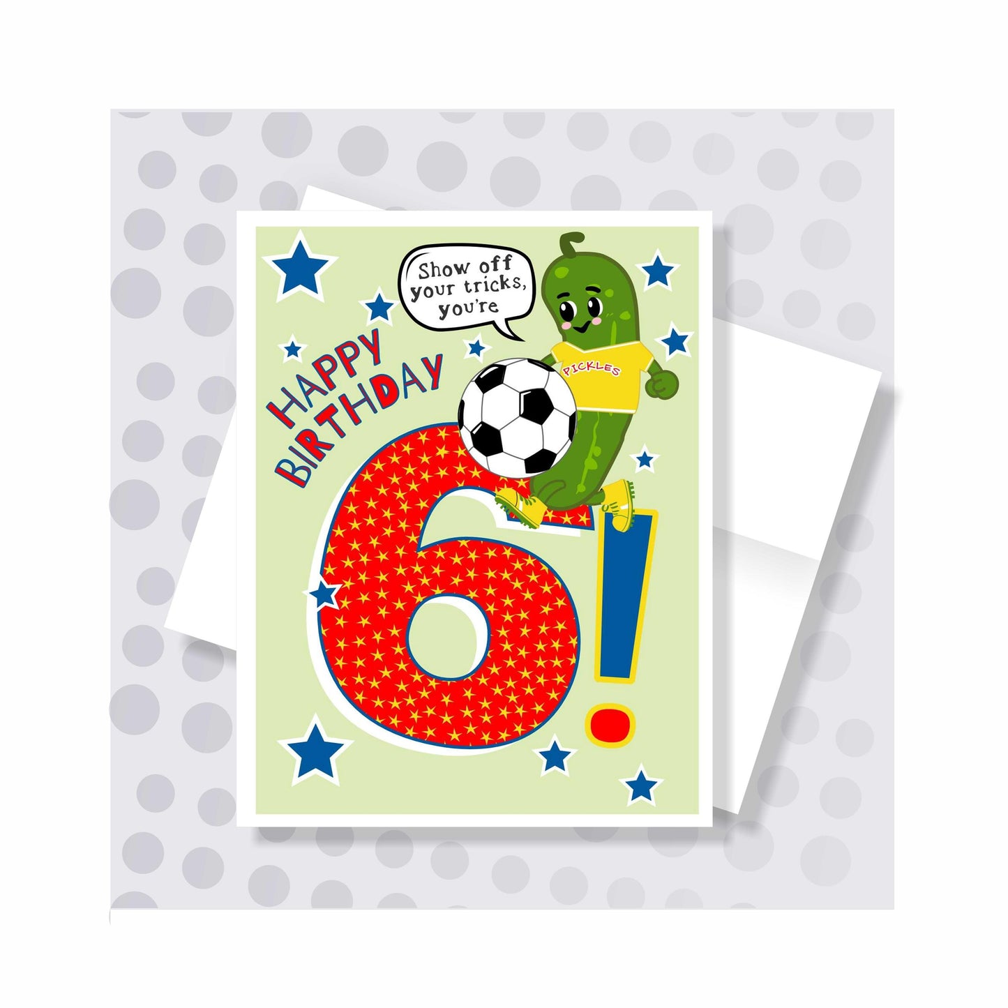 Little Pickles # 6 Birthday Card - Boy Pickle