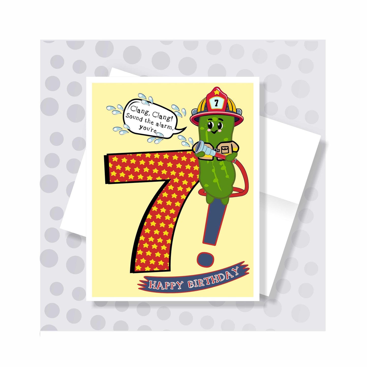 Little Pickles # 7 Birthday Card - Boy Pickle