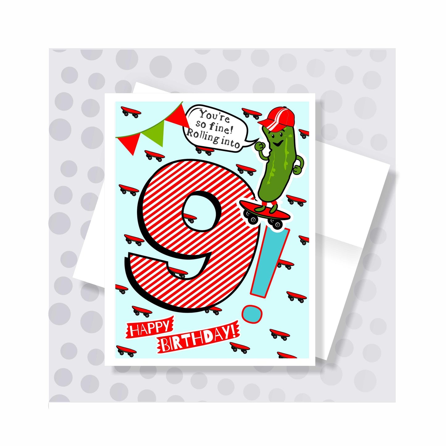 Little Pickles # 9 Birthday Card - Boy Pickle