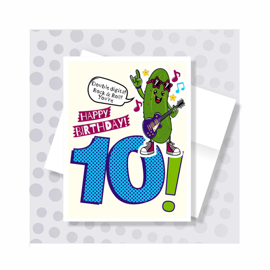 Little Pickles # 10 Birthday Card - Boy Pickle