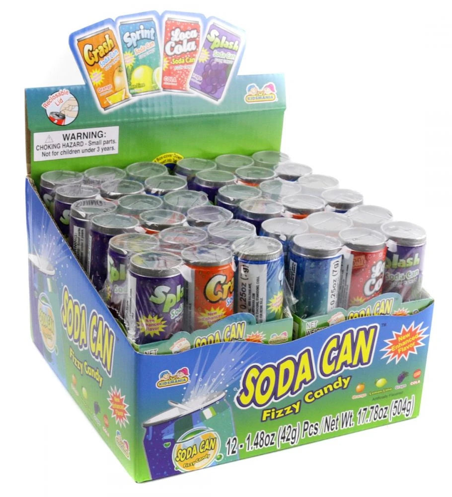Fizzy Soda Can Candy