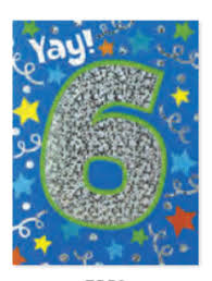 Small Foil Number Card