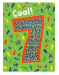Small Foil Number Card