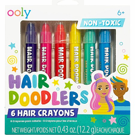 Hair Doodlers Hair Crayons (Set of 6)