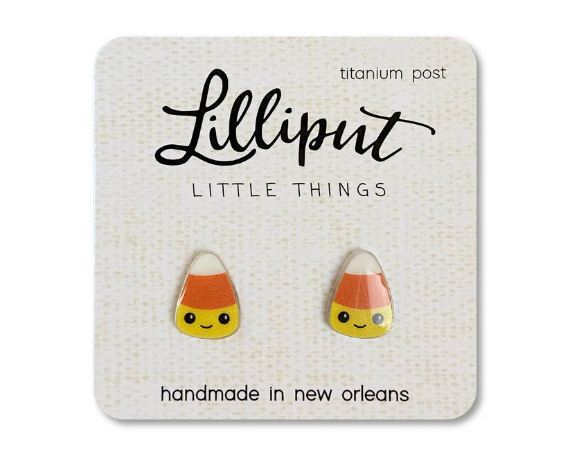 Lilliput Candy Corn Earrings