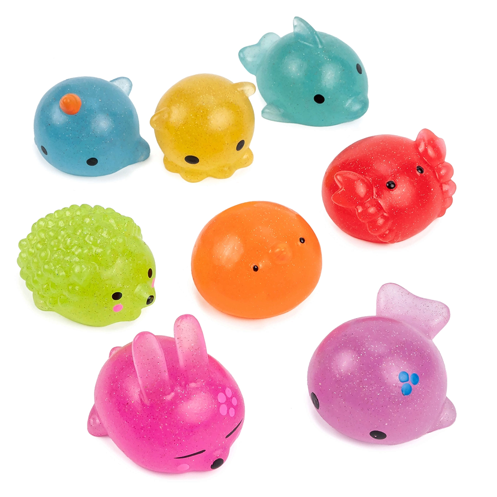 Jumbo Glitter Mochi Squeeze Toy
