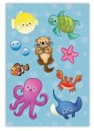 Small Glitter Blank Card