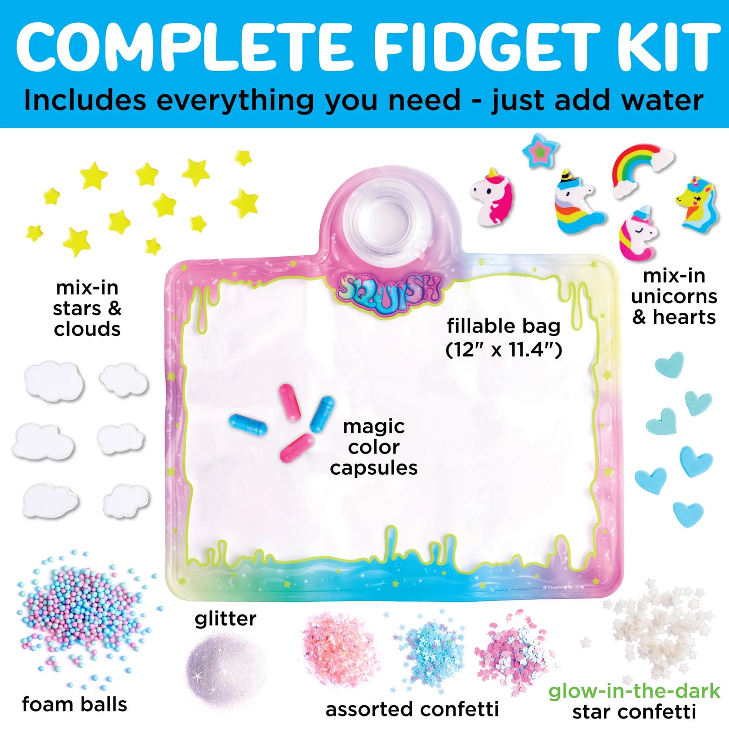 Super Squish Fidget Fun - Unicorn