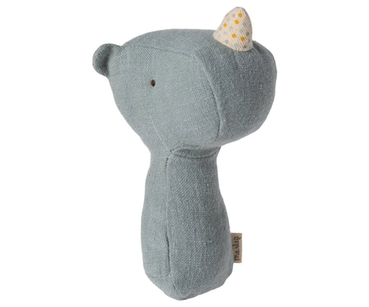 Lullaby Friends Rhino Rattle Dusty Blue