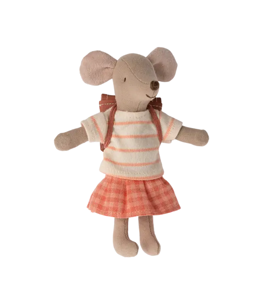 Tricycle Mouse, Big Sister - Coral